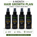 Load image into Gallery viewer, 🔥 4-Month Visible Hair Growth Plan (100ml × 4) | Save More, Grow More | 🚚 Free Delivery