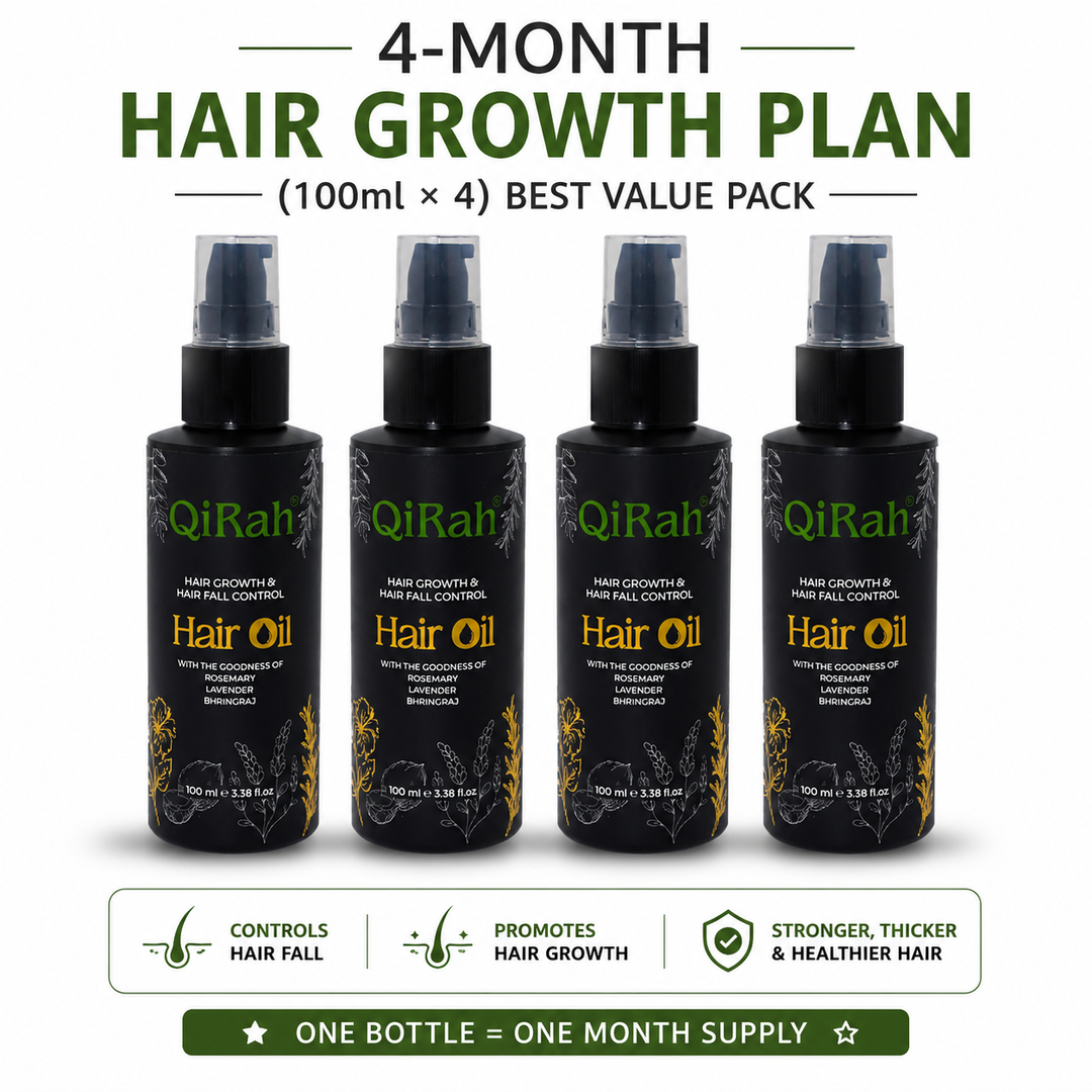 🔥 4-Month Visible Hair Growth Plan (100ml × 4) | Save More, Grow More | 🚚 Free Delivery